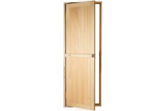 Двери для бани и сауны Tesli Глухая -Л 1900 х 700, 70/190, деревянная, с порогом, универсальня