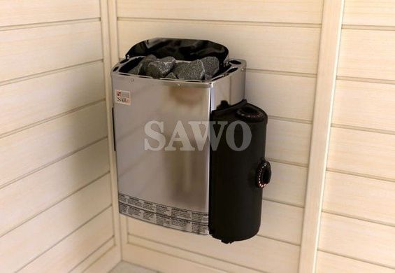 Электрокаменка для бани и сауны Sawo Mini MN-36NB (3,6 кВт, до 6 м3, с встроенным пультом)