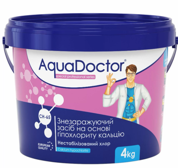 Дезінфектант на основі гіпохлориту кальцію Aquadoctor CH-65 4 кг