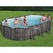 Каркасный бассейн Bestway Wood Style 5611R (610х366х122 см) с картриджным фильтром, лестницей и тентом
