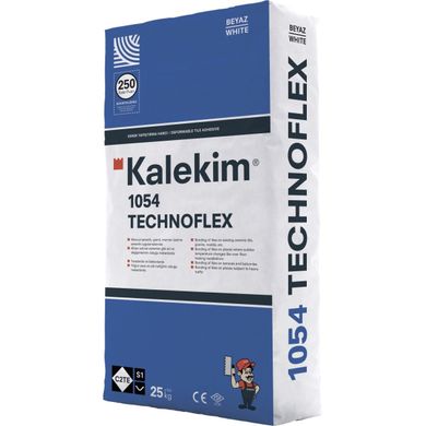 Високоеластичний клей для плитки для басейну Kalekim Technoflex 1054 (25 кг)