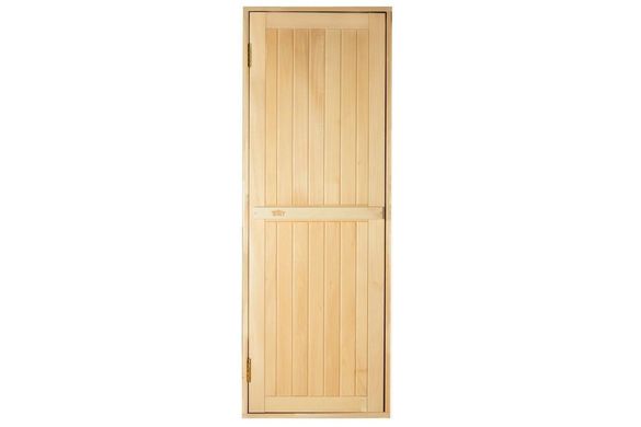 Двери для бани и сауны Tesli Глухая -Л 1900 х 700, Дверь деревянная, для бани и сауны, Украина, 70/190, деревянная, с порогом, универсальня