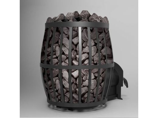 Дровяная печь для бани Canada Vesuvi до 30 м3, Бочка(встроенная топка со стеклом, камней 150кг)