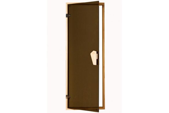 Двері для лазні та сауни Tesli Sateen RS 1900 x 700, 70/180, скляна, матова, з порогом, универсальня, 8 мм