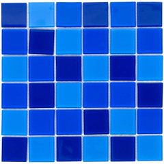 Мозаика стеклянная для бассейна Aquaviva Cristall Dark Blue (48 мм)