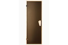 Двери для бани и сауны Tesli Briz Sateen 1900x700, Дверь стеклянная, Украина, 70/190, стеклянная, матовая, с порогом, универсальня, 6 мм