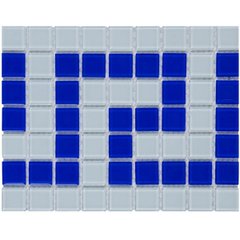 Фриз греческий для бассейна Aquaviva Cristall W/B бело-синий, уценка
