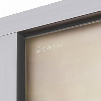 Стеклянная дверь для хамама GREUS Premium 70/190 бронза, 70/190