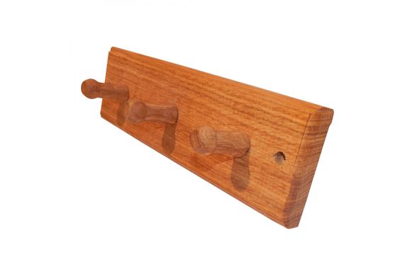 Вешалка деревянная настенная 3 крючка