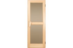 Двері для лазні та сауни Tesli Класік Преміум 1900х700, для лазні та сауни, 70/190, дерев'яна