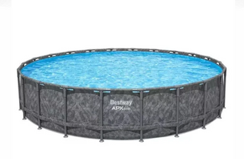 Каркасный бассейн Bestway Grey 561KE (610х132 см) с песчаным фильтром, тентом и стремянкой