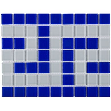 Фриз грецький для басейну Aquaviva Cristall B/W синьо-білий, уцінка