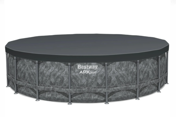 Каркасный бассейн Bestway Grey 561KE (610х132 см) с песчаным фильтром, тентом и стремянкой
