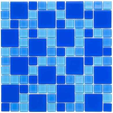 Мозаїка скляна для басейну Aquaviva Cristall Dark Blue (23 - 48 мм)