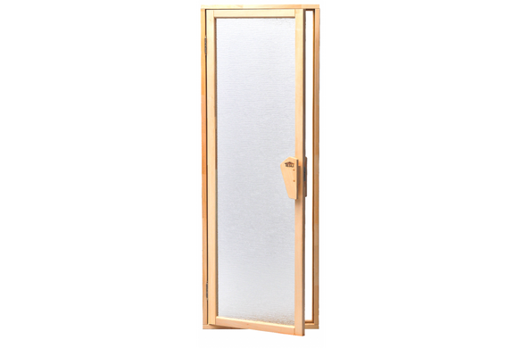 Двери для бани и сауны Tesli UNO Silvit 1900 х 700, 70/190, стеклянная, матовая, с порогом, универсальня, 4 мм