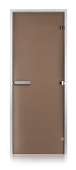 Стеклянная дверь для хамама GREUS матовая бронза 70/200 алюминий, Дверь стеклянная, Украина, 70/200