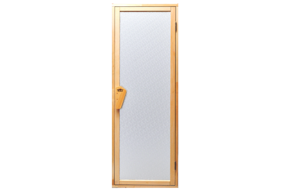 Двери для бани и сауны Tesli UNO Diamant1900 х 700, 70/190, стеклянная, матовая, с порогом, универсальня, 4 мм