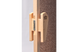 Двері для лазні та сауни Tesli UNO Delta 1900 х 700, 70/190, скляна, матова, з порогом, универсальня, 4 мм