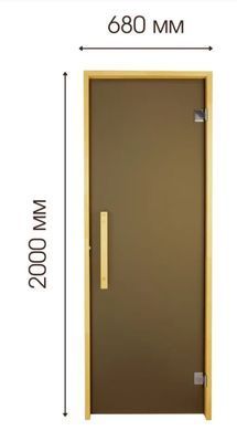Двері для лазні та сауни Tesli Lux Sateen 2000х700