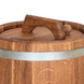 Жбан дубовый 15 л для вина, коньяка (оцинкованный обруч), Дубовые бочки, Для напитков, Украина, 15 л