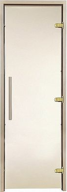 Стеклянная дверь для хамама GREUS Premium 70/190 бронза матовая, 70/190