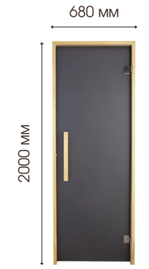 Двері для лазні та сауни Tesli Lux Graphite 2000х700