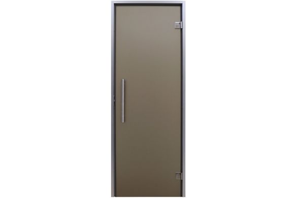 Дверь для хаммама Tesli Анталия Sateen RS 1900 х 700, для хамама, 70/190, стеклянная