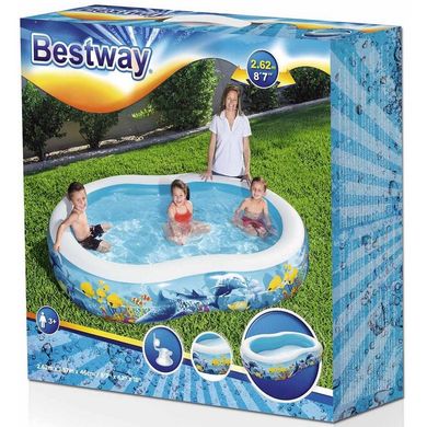 Дитячий надувний басейн Bestway 54118 (262x157x46 см)