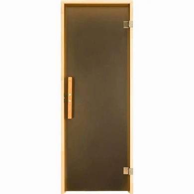 Дверь для бани и сауны Tesli Lux Sateen RS 2000 x 700, 70/200, стеклянная, матовая, без порога, универсальня, 8 мм
