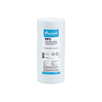 Картридж зі спіненого поліпропілену Ecosoft 2,5"х30", Механічні, для xолодной воды, полипропиленовое волокно, 5, 2,5, 30