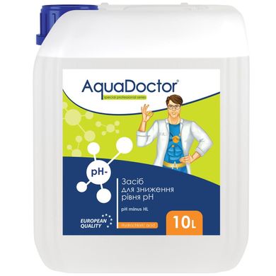Жидкое средство для снижения pH AquaDoctor pH Minus HL (Соляная 14%) 10 л