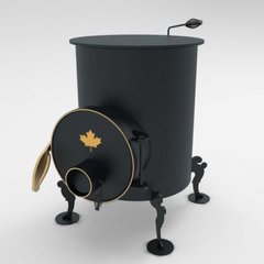 Буржуйка с варочной поверхностью Canada «Обалденная», Отопительно варочная печь, 75 м3, До 5,5 кВт