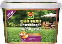 Compo Комплексное удобрение Floranid против мха и сорняков 4,5 кг