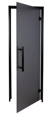 Двері для хамаму Tesli Antalya Black Sateen 2000х700