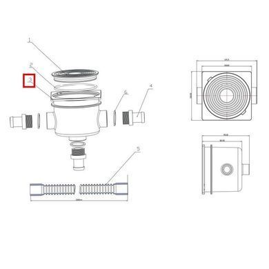 Корпус дозової коробки Emaux EM2823