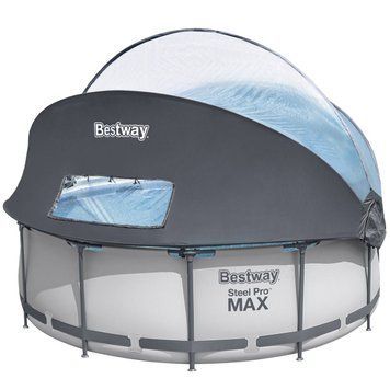 Каркасний басейн Bestway 5619N (366х100 см) з картриджним фільтром, сходами та складаним куполом