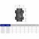 Зворотній клапан ПВХ Effast CDRCBD0500 кульовий, з ущільненням EPDM, d50