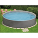 Полный комплект! Сборный каркасний бассейн Azuro Rattan 4.6x1.2м (голубая плёнка 0,5 мм, морозостойкий, стальной каркас)
