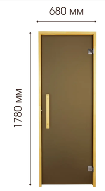 Двері для лазні та сауни Tesli Lux Sateen 1800х700