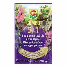 COMPO Твердое удобрение 5 в 1 микс длительного действия для посадки растений 1,5 кг