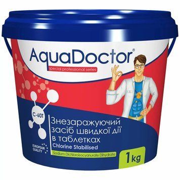 Хлор AquaDoctor C-60T 0.9 кг в таблетках