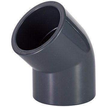 Коліно ПВХ Aquaviva 45&deg;/20 мм
