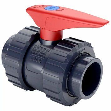 Кран кульовий ПВХ Hidroten 1011096, з різьбовим закінченням, d1-1/2"