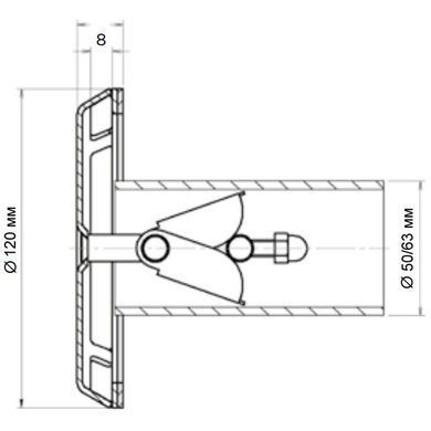 Форсунка впитывающая для бассейна Flexinox 87198036 (25 м3/час), под лайнер