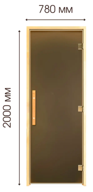 Двері для лазні та сауни Tesli Lux Magnetic 2000х800