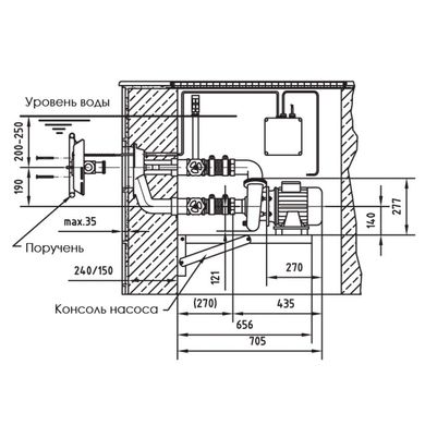 Противоток Fitstar Taifun Duo 7640020, 63 м3/ч (380 В), под бетон