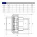 Муфта розбірна ПВХ Hidroten НР 1002074, перехідна, d3/4"- 25 мм