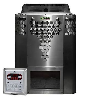 Електрокам'янка для лазні та сауни Ecoflame HYB90 9 кВт + пульт CON6