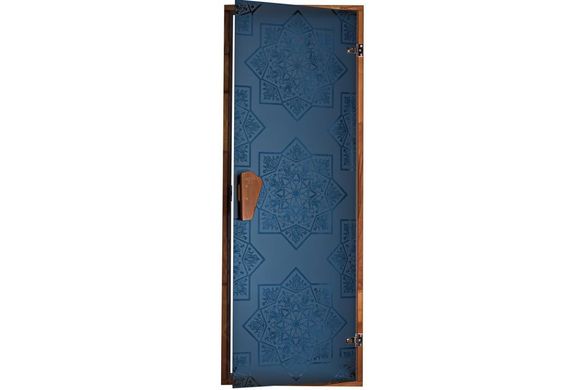 Двери для сауны и хаммама Tesli Сезам Blue 1900 х 700, 70/190