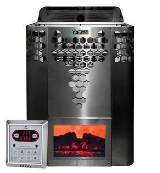 Електрокам'янка для лазні та сауни Ecoflame HYB60 6 кВт + пульт CON6